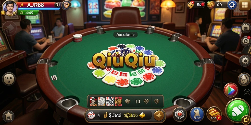 Tampilan screenshot gameplay AJR88 yang menggambarkan serunya permainan QiuQiu.