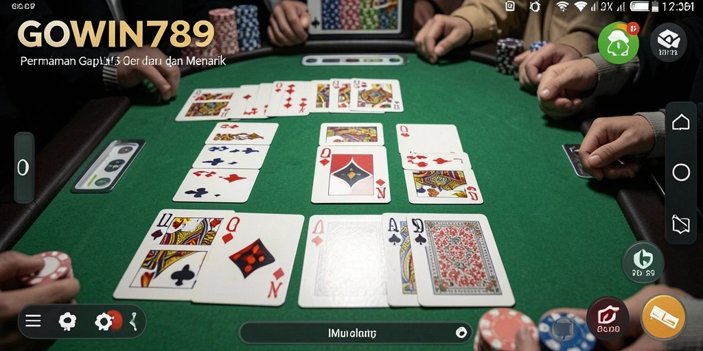 Tampilan gameplay menarik GOWIN789 saat bermain Gaple.