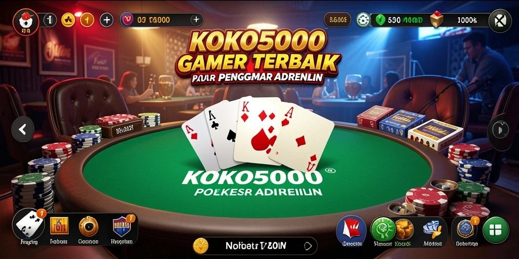 Tampilan gameplay KOKO5000 yang mendebarkan dan kompetitif.