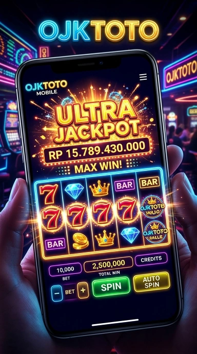 Screenshot antarmuka utama aplikasi ojktoto.